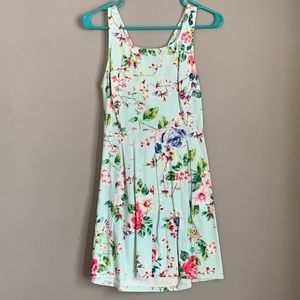 Express, criss cross back dress